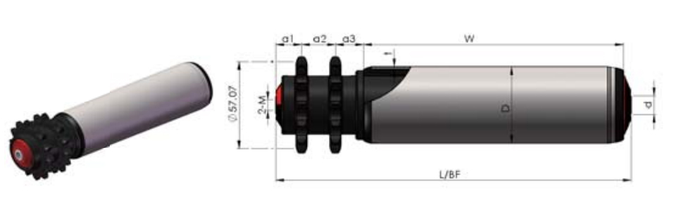 1212-Sprocket rholer