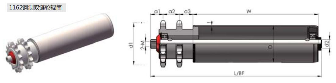 Chain Drive Serie Rollers 1162