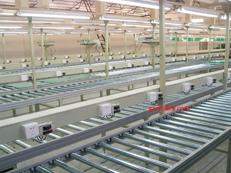 Mohala o tsitsitseng oa Roller Conveyor