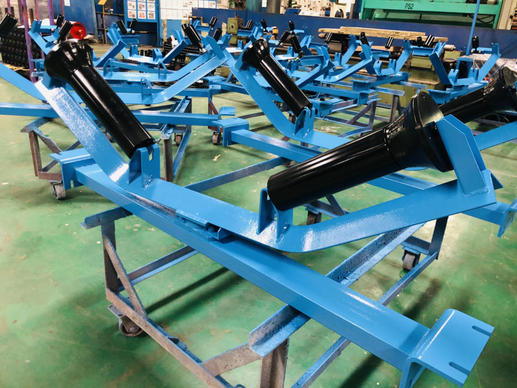 Friction rollers with frames