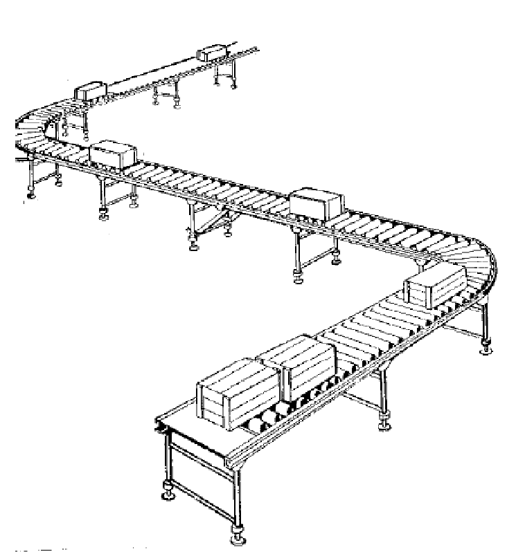 Chain-Driven Roller Conveyor System
