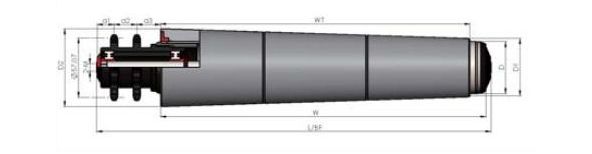 Draaiende rige rollers 1142C